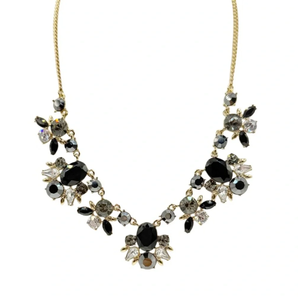 Givenchy Elegant Black and Gold Statement Necklace. NWOT